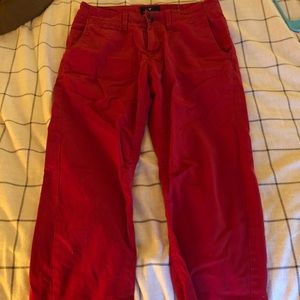 American Eagle RED khaki pants